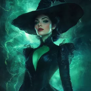 A bold and dramatic image of Dahlia Valentina (tall, fit, and su...