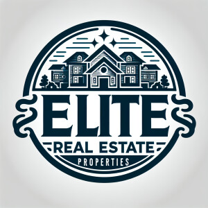 Create a real estate logo  using the name elite real estate prop...