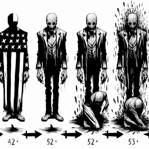 i want to create a hand drawn stop motion of uncle sam in black...