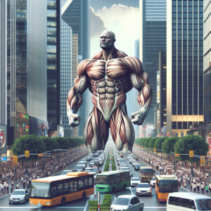 Hercules with extra extra Huge Muscles and veins popping out sta...