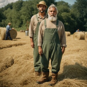 A man weighing 255 pounds with gray hair and a neatly tapered sh...