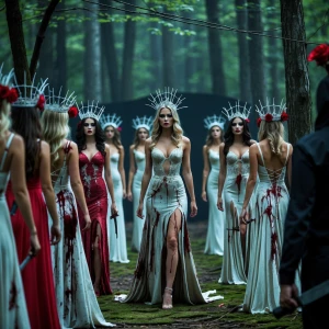 “A blood-spattered beauty pageant in the woods of Camp Crystal L...