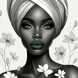 Create a sophisticated and visually captivating image using a mi...