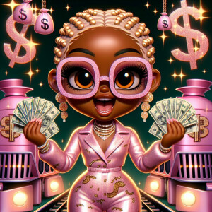 Create a high-resolution 300dpi digital art piece capturing a ch...