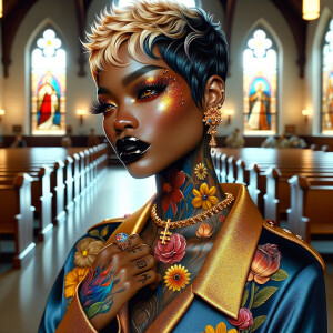 Full image view ultra realistic psychedelic airbrush glossy oil...