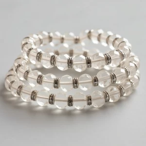 Design a sophisticated wrap bracelet with three spiraling strand...
