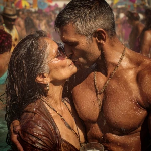 Hyperrealism photo painting combination.a indian criminal sweat...