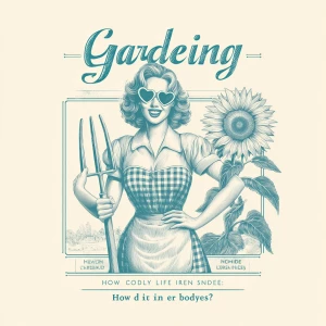 A nostalgic 1950s housewife with shoulder-length curled hair, we...