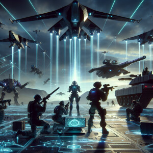 What epic battles will unfold in the year 2100 on the futuristic...