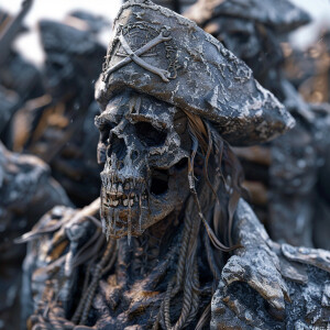 Zombie pirates,  hoarfrost, masterpiece, ultra-detailed, ultra-r...