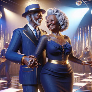 Craft a 3-D realistic image portraying a very heavyset, elderly...