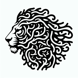 Create a minimalistic black and white 2.5d base relief art piece...