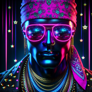 •	Neon/Glow Art: This style uses bright neon colors and glowing...