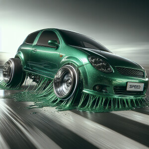 2024 kia forte GT lowrider,  hunter green paint, paint is drippi...