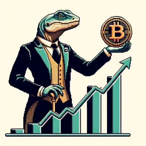 Rich lisard that take your crypto by hands and place it on top o...