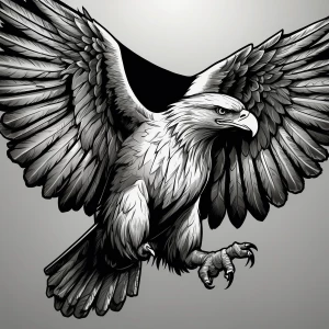 Design a vector-style, minimalistic black and white line art ill...