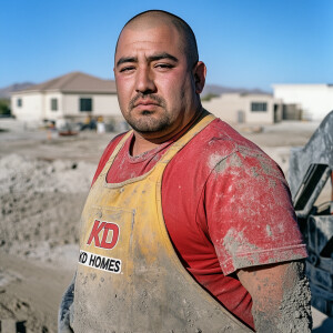 Miguel Santoro a balding short statured fat muscular Mexican Lat...