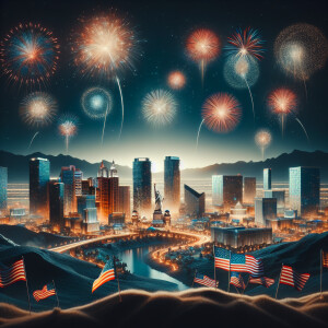 Design a captivating Fourth of July image for your Instagram bus...