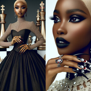 Fashion designs with Woman’s long or peticoat  style dress and i...