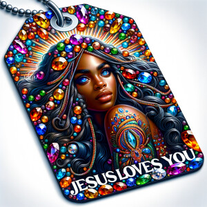 Design a tag that encapsulates a beautiful, colorful depiction o...