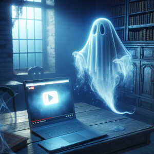 Ghost watching Youtube channel