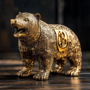 Generate a fabulous animal personifying wealth and success as a...