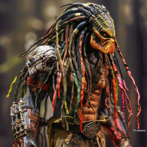From the movie “Predator” create a Predator monster with differe...