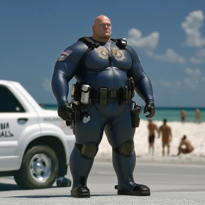 Picture a photo-hyper-realistic midday posed detailed larger siz...