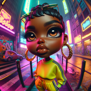 8k, zoomed-out knocking bubble fish-eye , focusing on a fierce C...