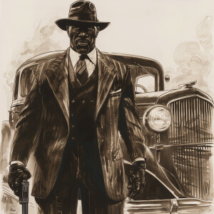 **Visual Prompt for a Full-Body Image of Delroy Lindo as a Lawma...