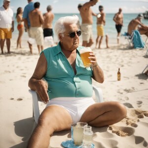 create a 90 year old elvis presley, old, fat, pot-bellied, weari...