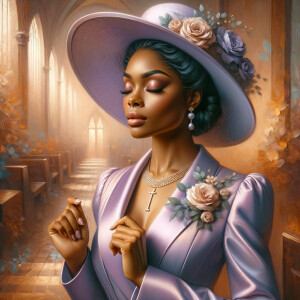 Create an illustration capturing the essence of spirituality and...