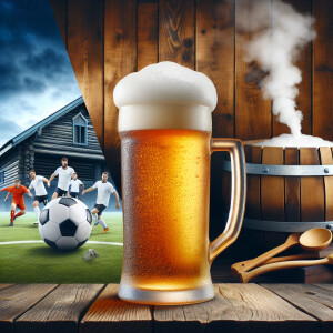 Футбол, баня, пиво