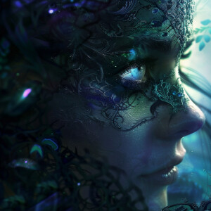 portrait of venom , mystical digital art, fantasy portrait style...
