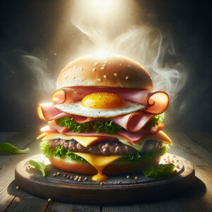 Big juicy burger