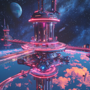 Generate cool space station