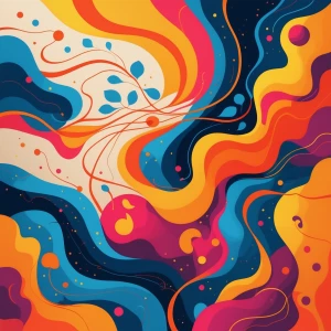 Create a visually vibrant and emotional scene that symbolizes lo...