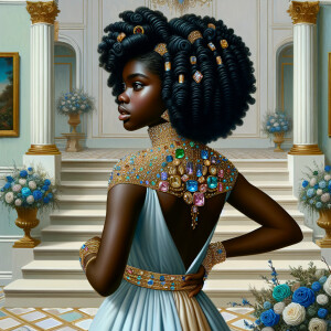 hyper realistic air brushed oil painting art image of a beautifu...