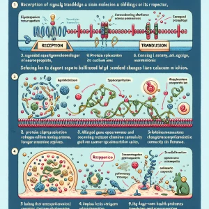 The normal "response" of the signal transduction pathway involve...