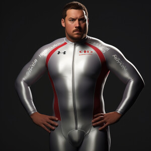 Create a hyper-realistic image of Curtis Kowe, a 29-year-old fat...