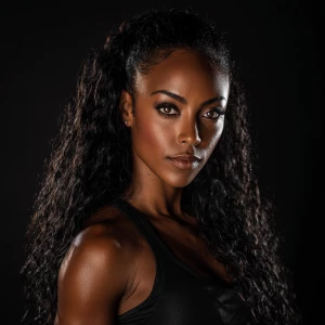 Ultra Dynamic is a strikingly beautiful African American woman w...