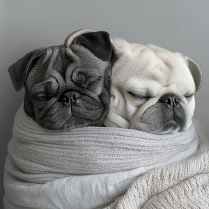 When there’s pugs on the brain.  --style raw --sref 199373341 39...