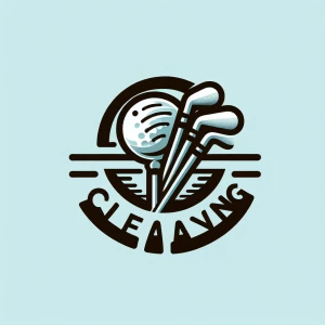 Create a minimalist, sophisticated logo for "Clean Swing," a golf club care service offering cleaning, buffing, polishing, and refinishing. The logo should emanate a premium, upscale vibe akin to top sporting brands like Nike and Callaway, emphasizing simplicity, clever negative space utilization, and limiting elements to three colors maximum. Eschew cartoonish graphics, depictions of golf balls, clubs, detailed artwork, and any text or numerals.