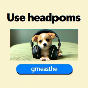 Create an opening title graphic that reads "USE HEADPHONES" feat...