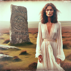 Realistic faded color film photograph from 1971 of a stunningly...