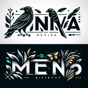 "Nivia
And
Meno"
With crows and butterflies