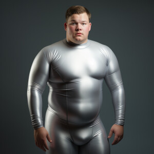 Create a hyper-realistic image of prematurely aging male adult C...