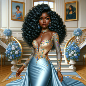 hyper realistic air brushed oil painting art image of a beautifu...