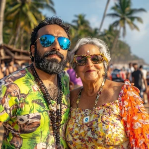 A 40 year old criminal beefy indian son in law partying with his...