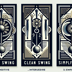 Create one Art Deco-inspired logo for 'Clean Swing', a high-end...